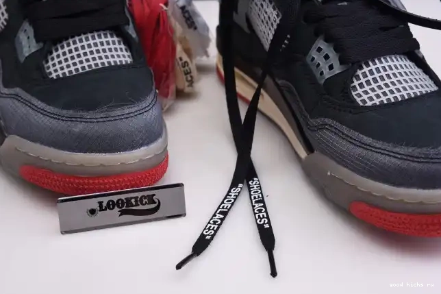 CV9388-001 x Jordan Bred Off White Air 4 Retro 0624
